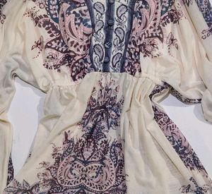 y2k vintage Bohemian Paisley Top