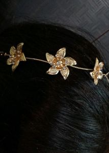 New Golden Colour Tiara Or Juda Pin