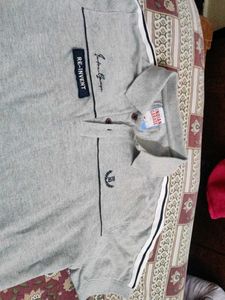 the Indian garage co Stylish Grey Polo T-Shirt