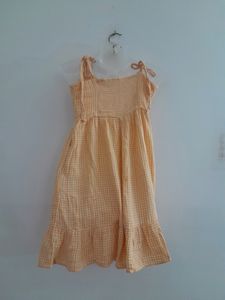 Orange Casual Dress (Women's)