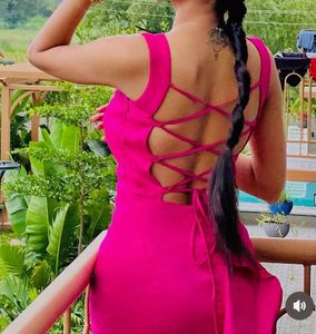 Stunning Fuchsia Mermaid Gown