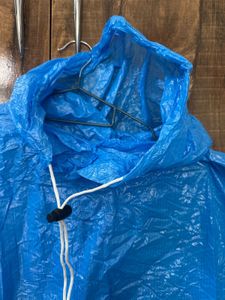2 colors Unisex Blue Rain Poncho with Hood