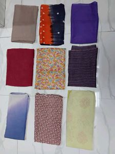 Set of "9" Dupattas Together