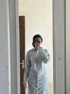 Classic Gingham Shirt Dress
