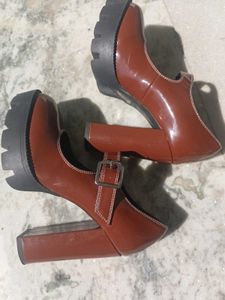 Y2K London Rag Platform Heels