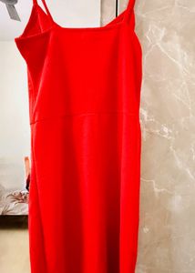 Red Bodycon Midi Dress