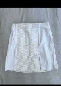 White Mini Skirt