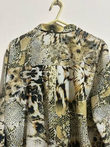 Stylish Animal Print Blouse