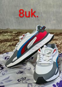 Puma White & Grey Sneakers