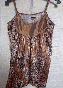 y2k Animal Print top