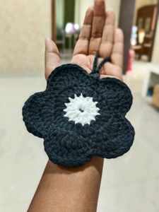 Handmade Crochet Flower Pouch