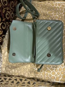 Green Sling Bag - Like New Condition