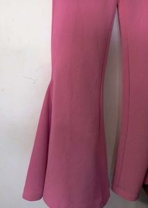 Pink Flared Bell Bottom Pants