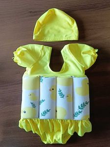 Swimsuit with Floaties & Cap-2-3years
