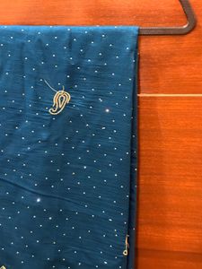 Elegant Teal Embellished blouse piece