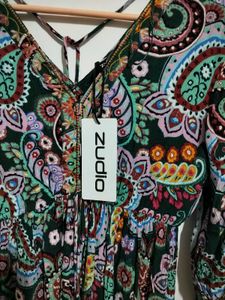 Boho Paisley Print Dress