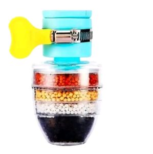 💥filter Multilayer | Activated Carbon Faucet Water Filters Universal Interface Home Kitchen Faucet Tap Water Clean Purifier Filter Cartridge Five Layer Water Filter-Pack of 1*