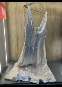 Elegant Cream V-Neck Midi Dress