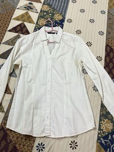 Classic White Button-Up Shirt
