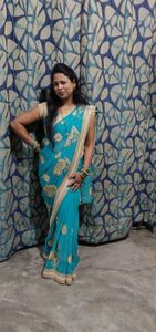 Heavy Look Embroidery  Bridal party wear saree