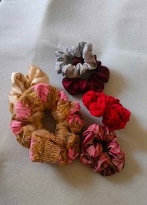 Scrunchies Combo Of 6