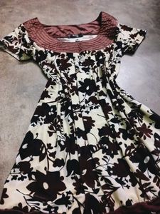 Vintage Floral Print Balloon top