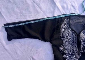Elegant Black Chikankari Kurta