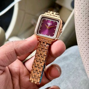 Elegant Tissot Ladies Watch SQUARE DIAL SLIM STRAP