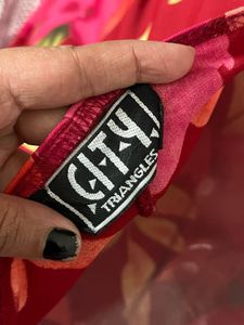 korean Vibrant Floral Print Mini Dress