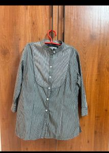 Purple Embroidered Kurta and Annabelle shirt