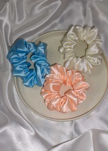 Colorful Scrunchie Set (Combo Of 6)