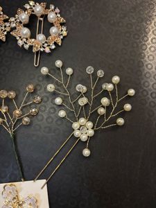 Pearl &amp; Crystal Hair Accessories Set