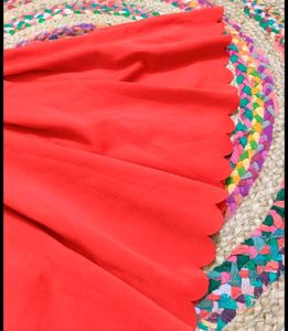 SHEIN Double V Neck Red Dress