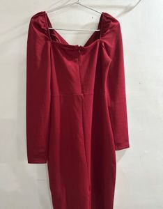 Elegant Red Bodycon Dress