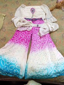 Sharara Set With Choker Dupatta