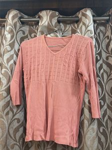 Chic Ribbed V-Neck Top