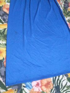 Blue Empire Waist Maxi Dress