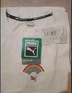 Brand New PUMA Ladies T-Shirt Size  M L X Whi