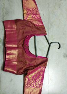 Floral Pure Banarasi Saree With Kanjeevaram Border