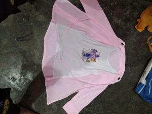 Chic Pink Tunic Top with Paris Embellishments