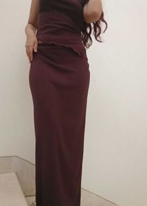 savana burgundy coordset