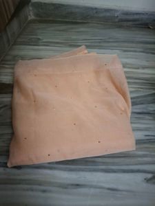 Peach Embellished Dupatta