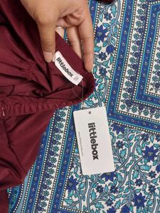 Chic Burgundy Halter Neck Top