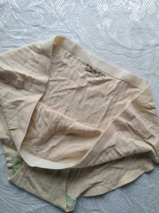 Comfortable Beige Ribbed Briefs