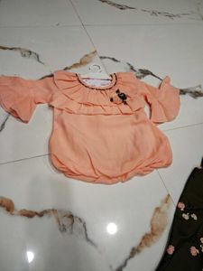 Girls' Outfit - Top &amp; Floral Pants