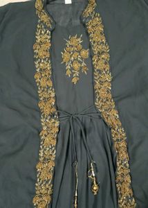 Elegant Grey Ethnic Gown