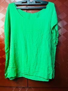 Bright Green Relaxed Fit Top