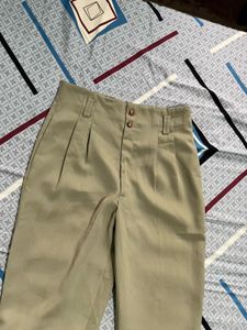 High-Waisted Pleated Trousers(Length-27/half)