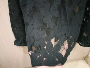 Elegant black net Top
