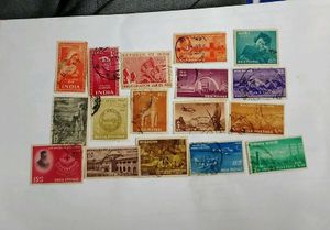 RARE 1950s-70s INDIAN POSTAGE STAMPS